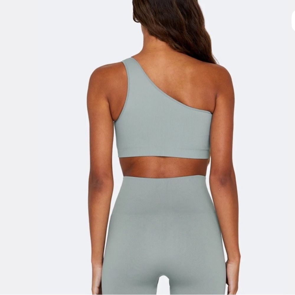 Set Active Sculptflex Ribbed One-Shoulder Bra - Picture 2 of 6
